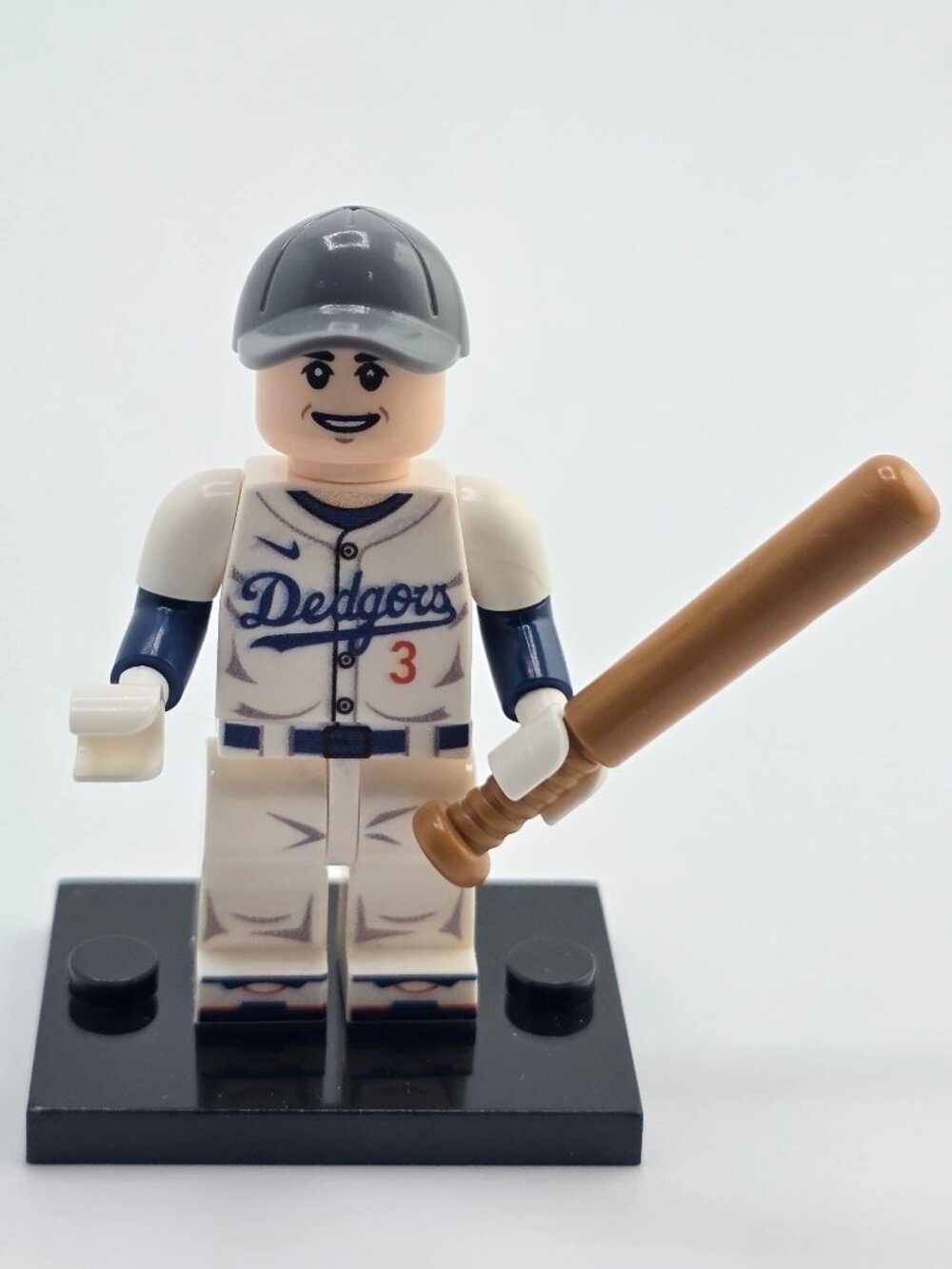 NEW! BASEBALL Minifigure Lego Compatible Baseball Player #3